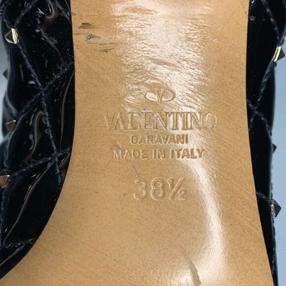 Valentino Garavani Rockstud Quilted Boots EU 38.5 US 8.5 Black Ankle Booties - Picture 9 of 9